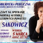Tczew - Spotkanie autorskie z Anną Sakowicz