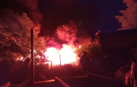 Tczew - Płonęły stare opony - strażacy opanowali pożar