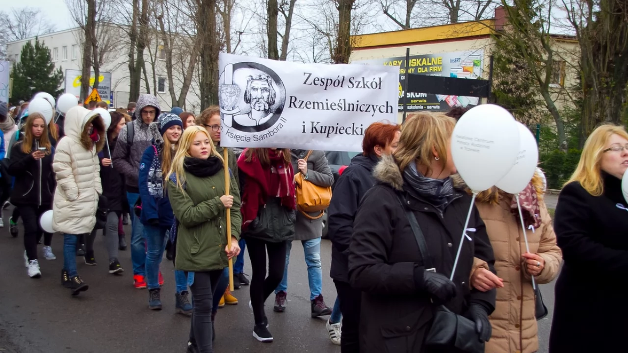 Tczew - Marsz Białej Wstążki 