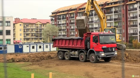 Tczew - Ruszyła budowa basenu na Suchostrzygach