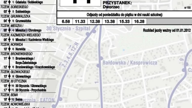 Tczew - Zobacz, według jakiego rozkładu pojadą autobusy Meteora. Jakie zmiany?