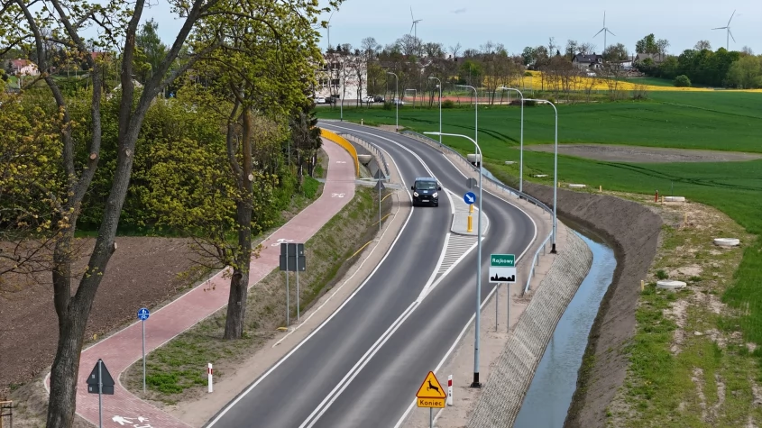 Tczew - Koniec ważnego etapu rozbudowy drogi wojewódzkiej nr 230 w Rajkowach