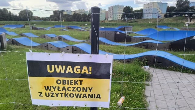 Tczew - Pumptracki wyłączone z użytkowania