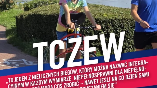 Tczew - Pierwszy taki bieg w Tczewie. Tu meta goni biegacza
