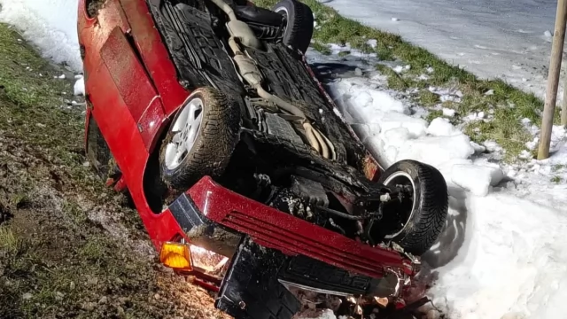 Tczew - Dachowanie na drodze wojewódzkiej nr 224