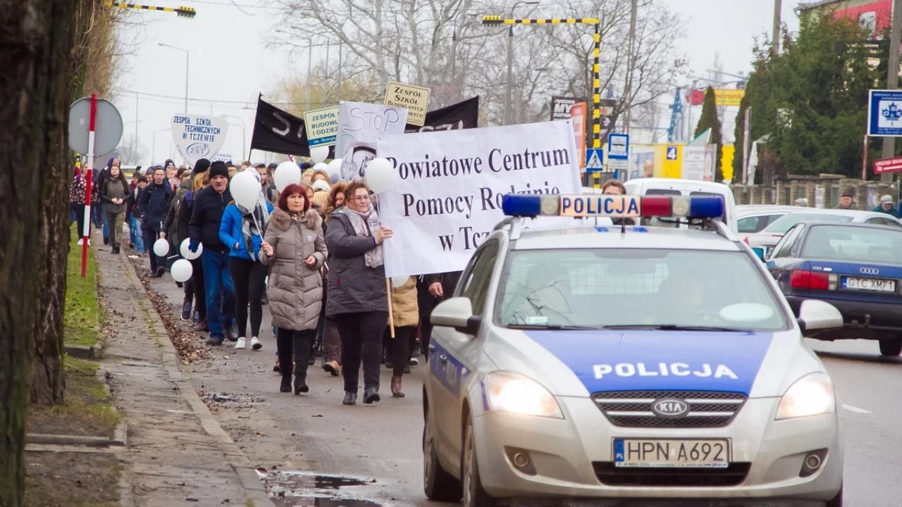 Tczew - Marsz Białej Wstążki 