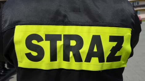Tczew - Pożar sauny postawił strażaków na równe nogi