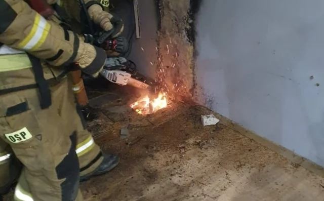 Tczew - Pelplin. Podłoga stanęła w płomieniach