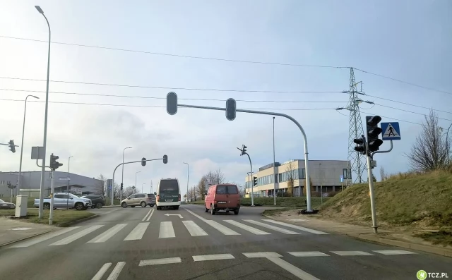 Tczew - Kolejne światła na dojazdówce do autostrady