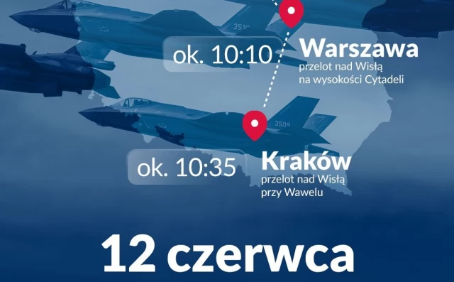 Tczew - Rajd F-35 nad Polską. Przelecą w okolicy Tczewa?