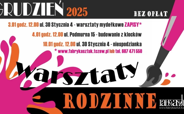 Tczew - Warsztaty rodzinne w Fabryce Sztuk