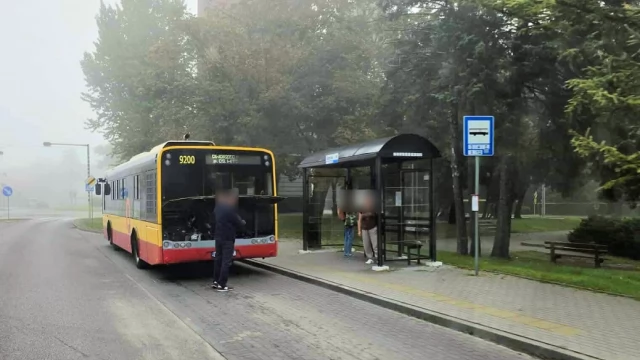 Tczew - Pierwszy dzień i już awaria autobusu