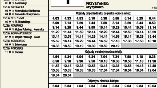 Tczew - Zobacz, według jakiego rozkładu pojadą autobusy Meteora. Jakie zmiany?