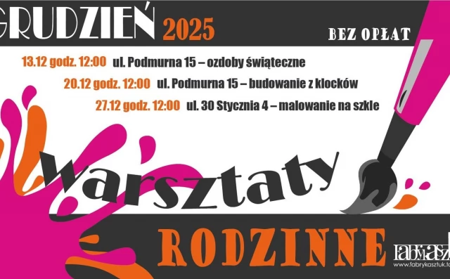 Tczew - Warsztaty rodzinne w Fabryce Sztuk