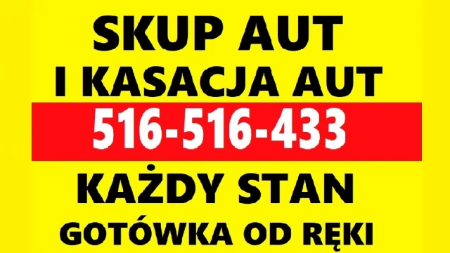 Tczew - Skup Aut t.516516433 Całe Uszkodzone, stare Dobre