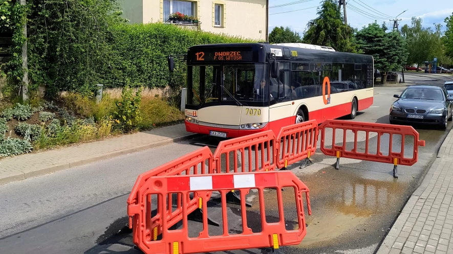 Tczew - Zmiany w kursowaniu autobusów po awarii wodociągowej na Broniewskiego