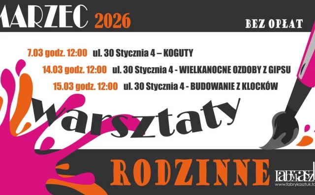 Tczew - Warsztaty rodzinne w Fabryce Sztuk