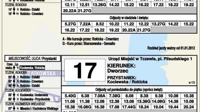Tczew - Zobacz, według jakiego rozkładu pojadą autobusy Meteora. Jakie zmiany?