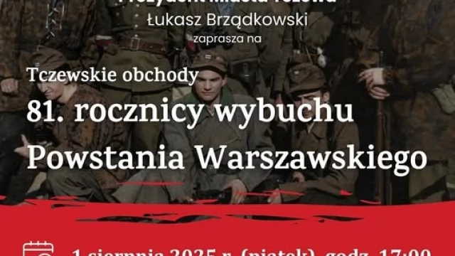 Tczew - 81. rocznica wybuchu Powstania Warszawskiego