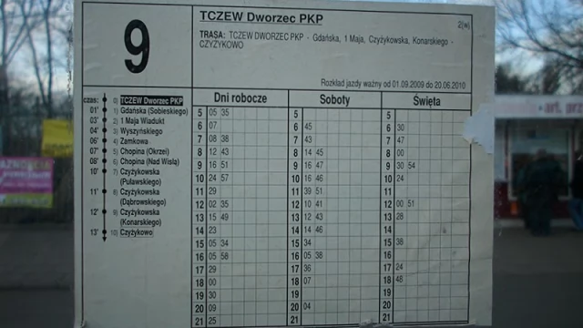 Tczew - Dziewiątka jednak kursuje