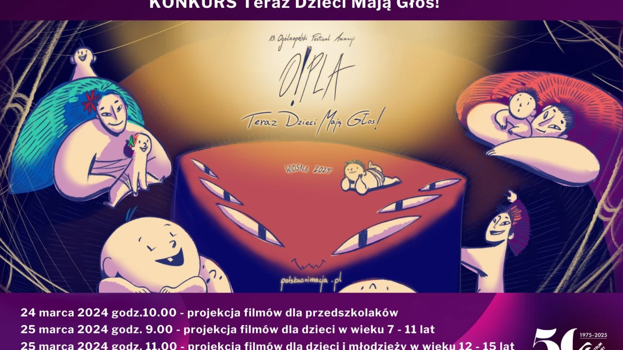 13. Ogólnopolski Festiwal Animacji O!PLA - projekcje filmów