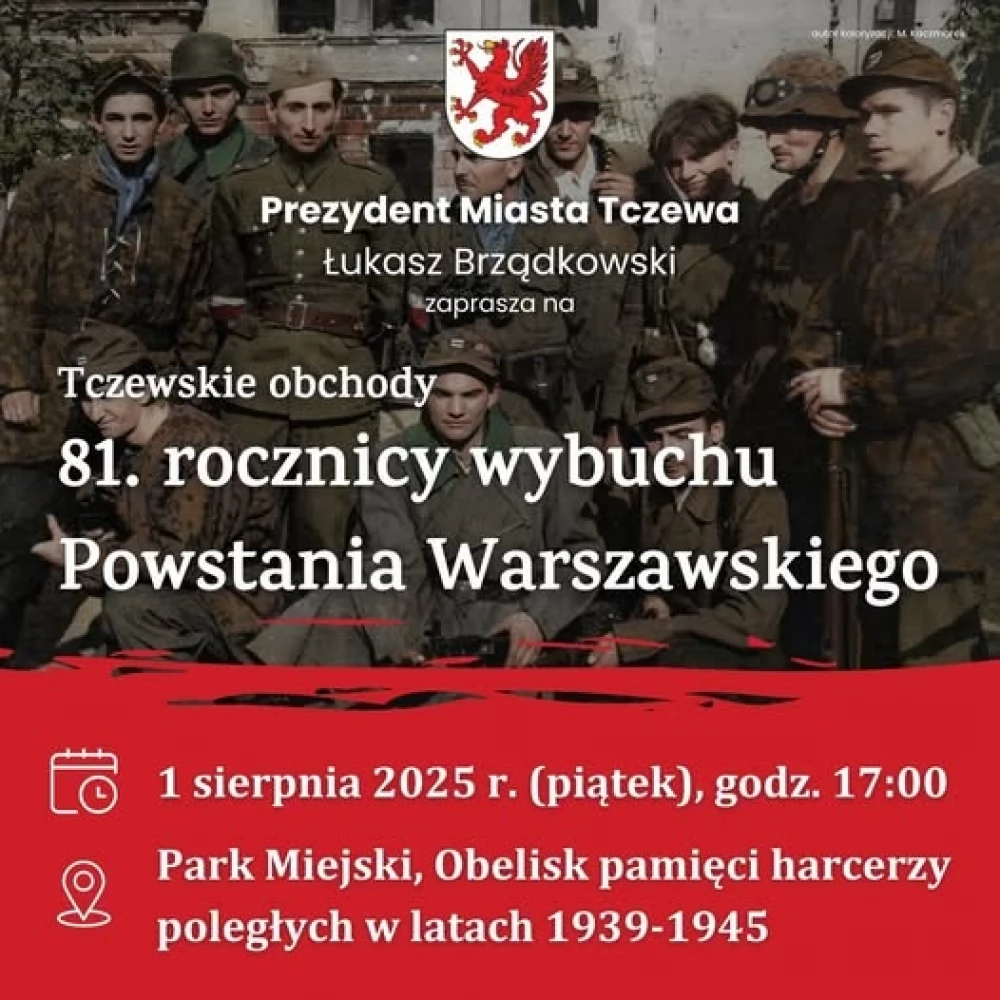 81. rocznica wybuchu Powstania Warszawskiego