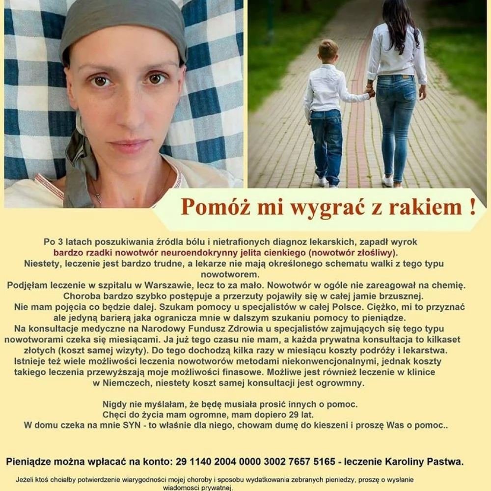 Karolina walczy o życie. Pomóżmy!