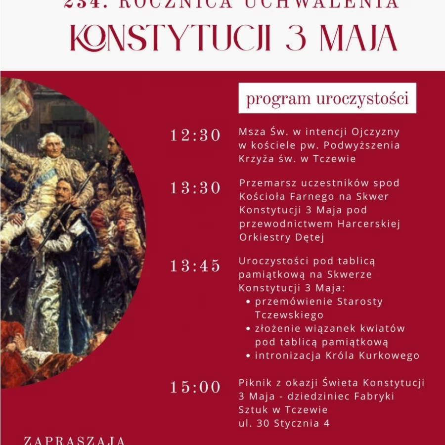 Obchody 234. rocznicy uchwalenia Konstytucji 3 Maja