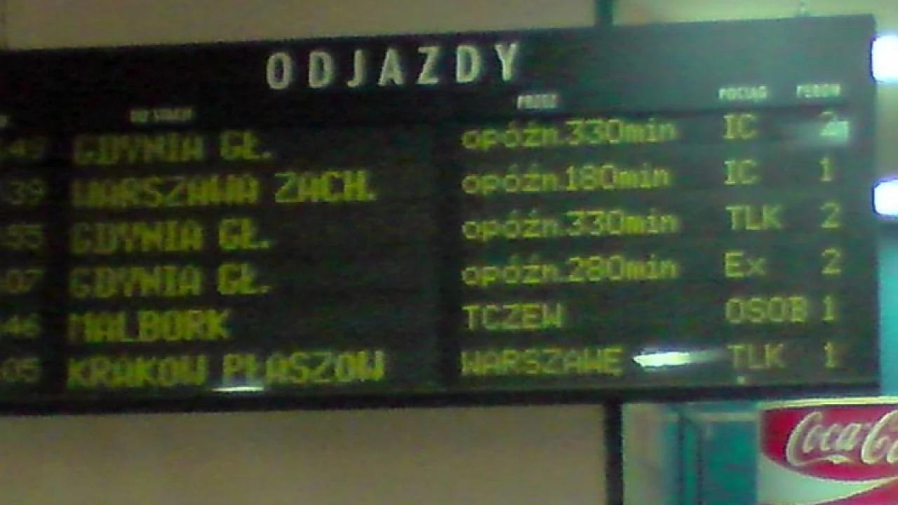 Rozkład jazdy wg. PKP
