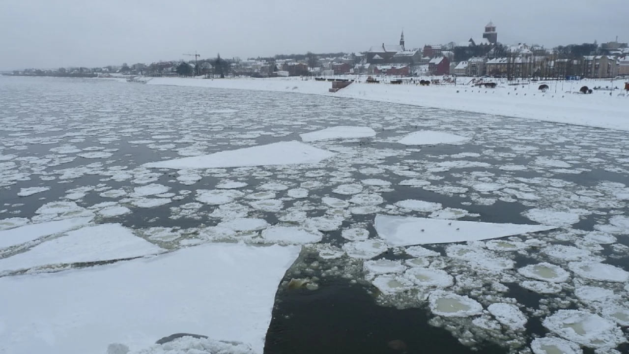 Wisła - płyną kry