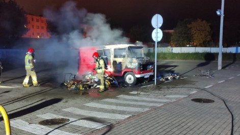 Tczew - Spłonęło auto Włodka Książkowego