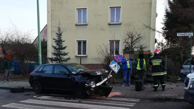 Tczew - Wypadek na skrzyżowaniu Bema, Bałdowskiej i Starowiejskiej