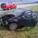 Tczew - A1. Auto wypadło z trasy, inne płonęło przy bramkach