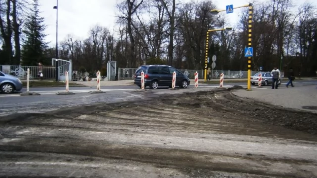 Tczew - Budowa ronda przy wieży ciśnień. Ruszyły prace
