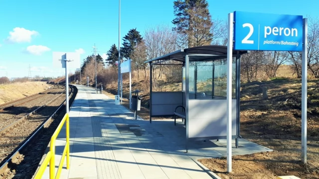 Tczew - Peron w Rokitkach po modernizacji