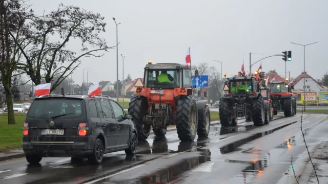 Tczew - W Tczewie protestują rolnicy