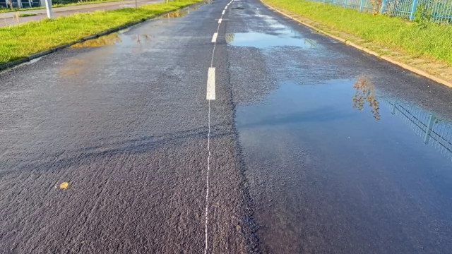 Tczew - Droga po naprawie w wykonaniu powiatu