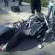 Tczew - Zderzenie osobówki i motocykla na Żwirki