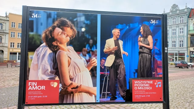 Tczew - "Fin Amor" - spektakl plenerowy Teatru Ewolucji Cienia na Placu Hallera