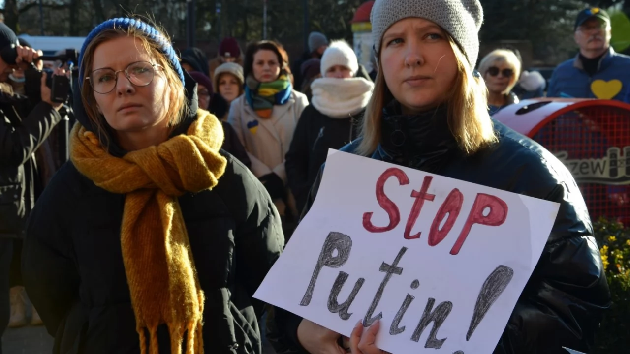 Tczew - Polacy i Ukraińcy ramię w ramię przeciw rosyjskiej agresji
