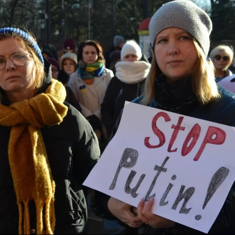 Tczew - Polacy i Ukraińcy ramię w ramię przeciw rosyjskiej agresji