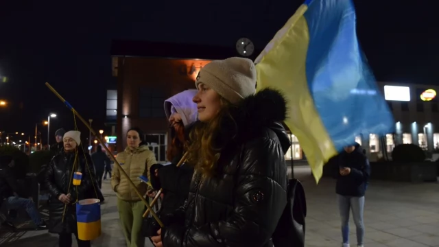 Tczew - Antywojenna demonstracja przeszła ulicami Tczewa