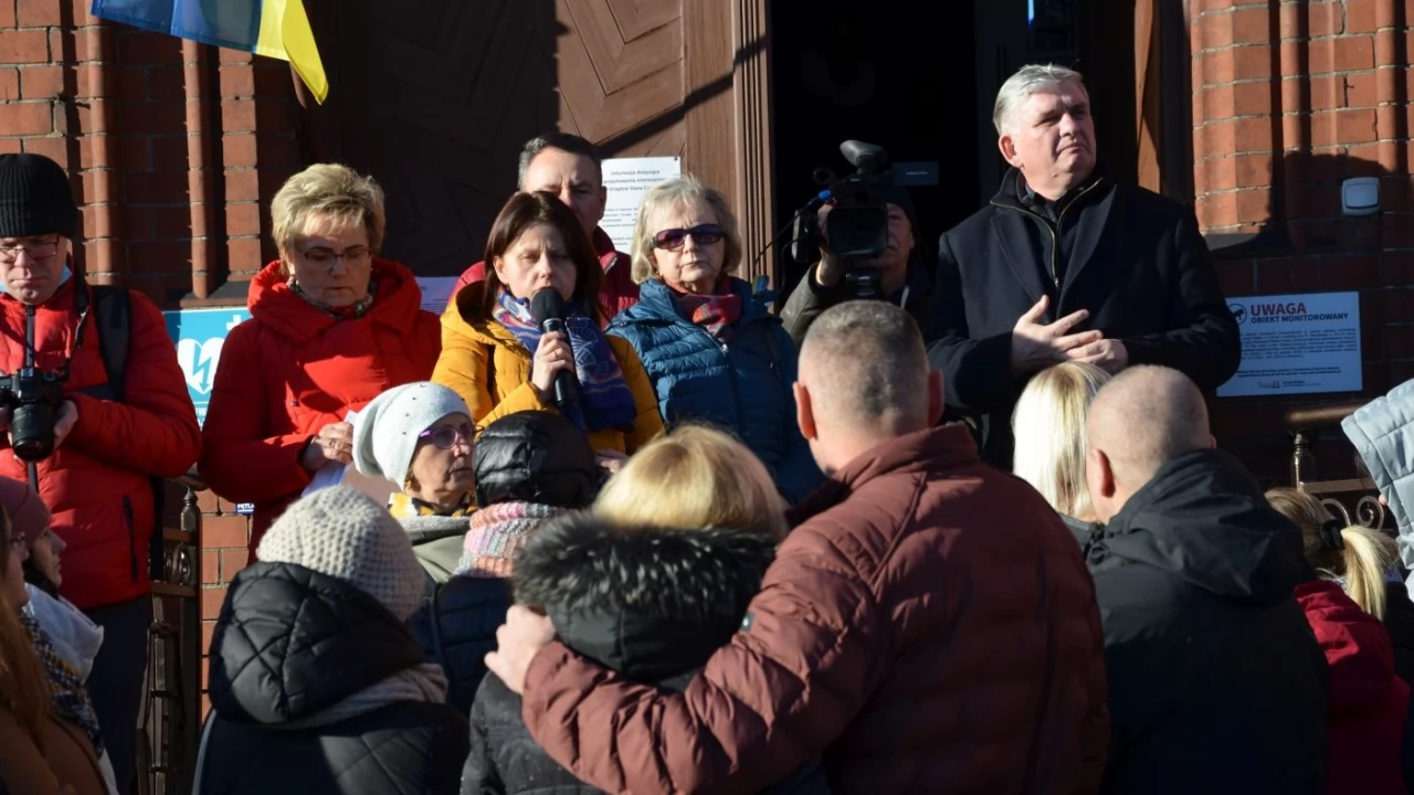 Tczew - Polacy i Ukraińcy ramię w ramię przeciw rosyjskiej agresji