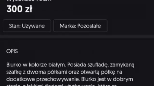 Tczew - Biurko