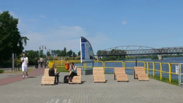 Tczew - Można już się opalać nad Wisłą