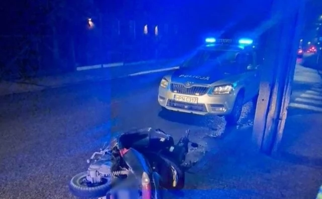 Tczew - Sceny jak z filmu akcji w Pelplinie! Najpierw uciekał motorowerem, potem na piechotę