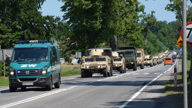Tczew - Konwoje amerykańskich żołnierzy na drogach powiatu [FOTO]