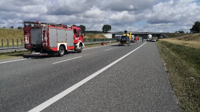 Tczew - Cztery osoby ranne w wypadku na A1. Autostrada zamknięta [AKTUALIZACJA]
