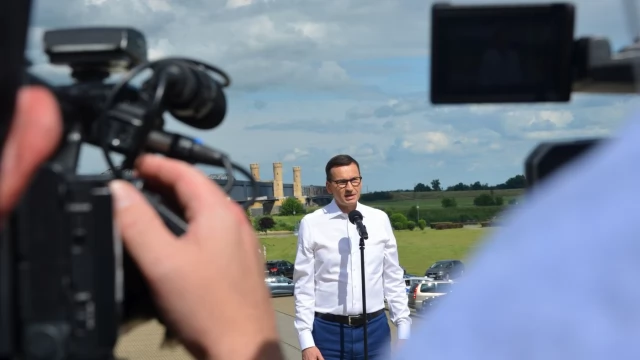 Tczew - Mateusz Morawiecki z wizytą w Tczewie - "Ten most będzie perłą historii"