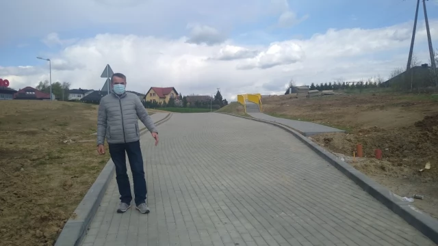 Tczew - Ulica Forstera gotowa, obok będzie łąka